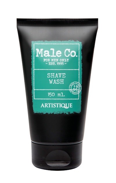 Male co shave wash artistique